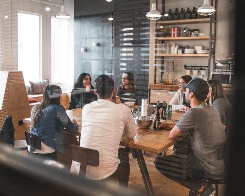 people sitting on chair