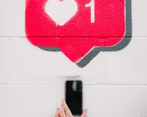 red and white love wall decor