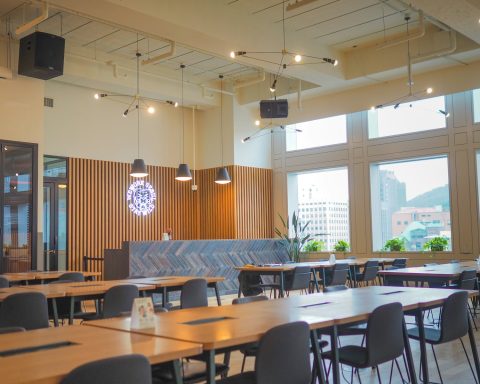 rectangular brown wooden table and chairs