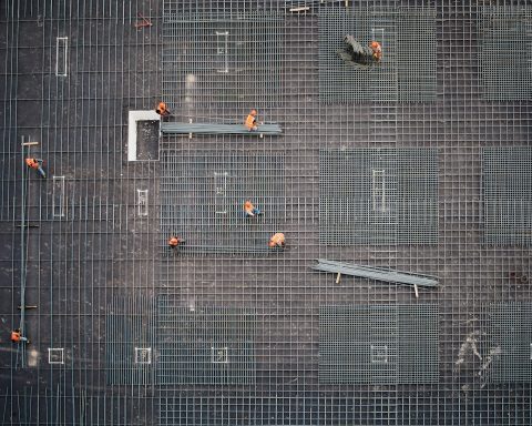 aerial photo of people in park at daytime