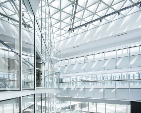 clear glass building interior during daytime