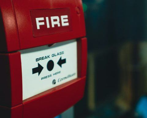 a close up of a red fire hydrant