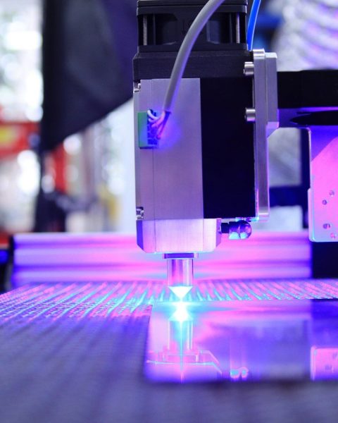 purple and white led light