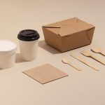 a box and a cup of coffee